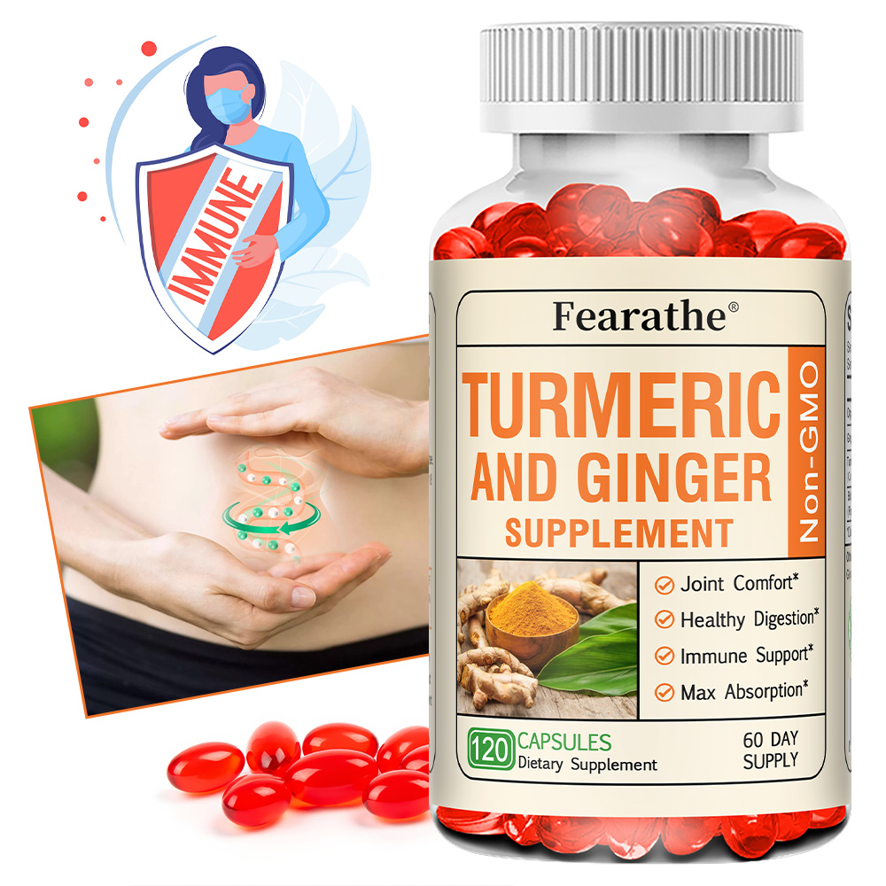 Turmeric Curcumin Capsule - 강황 커큐민 캡슐(생강 & 흑후추 함유),