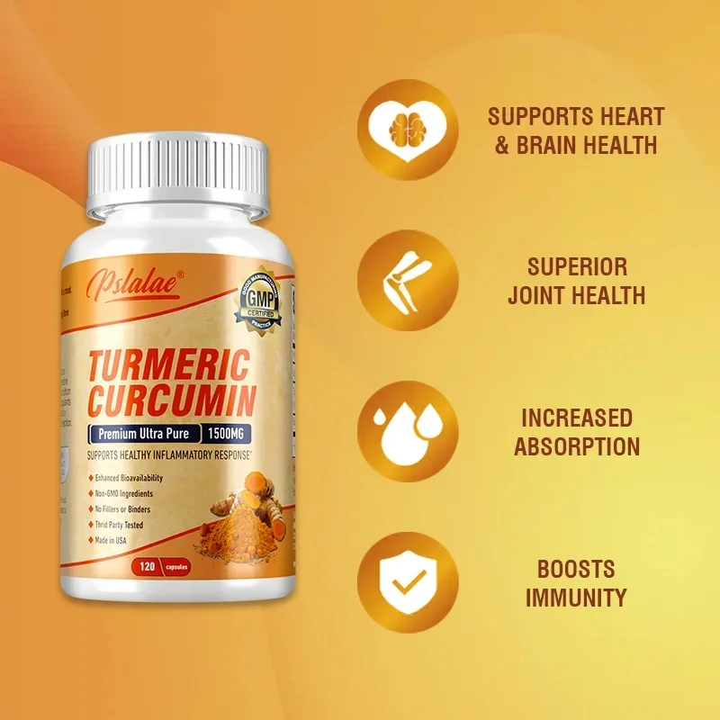 Turmeric Curcumin Capsule - 강황 커큐민 - 항산화제, 심장 건강