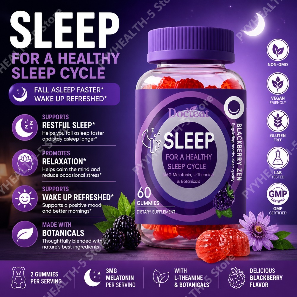 Melatonin Sleep Gummy - 닥터티트 수면 구미 3mg 멜라토닌, L-테아닌,
