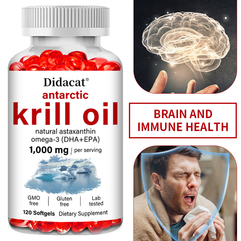 Krill Oil Supplement - 남극 크릴 오일 보충제, 오메가 3