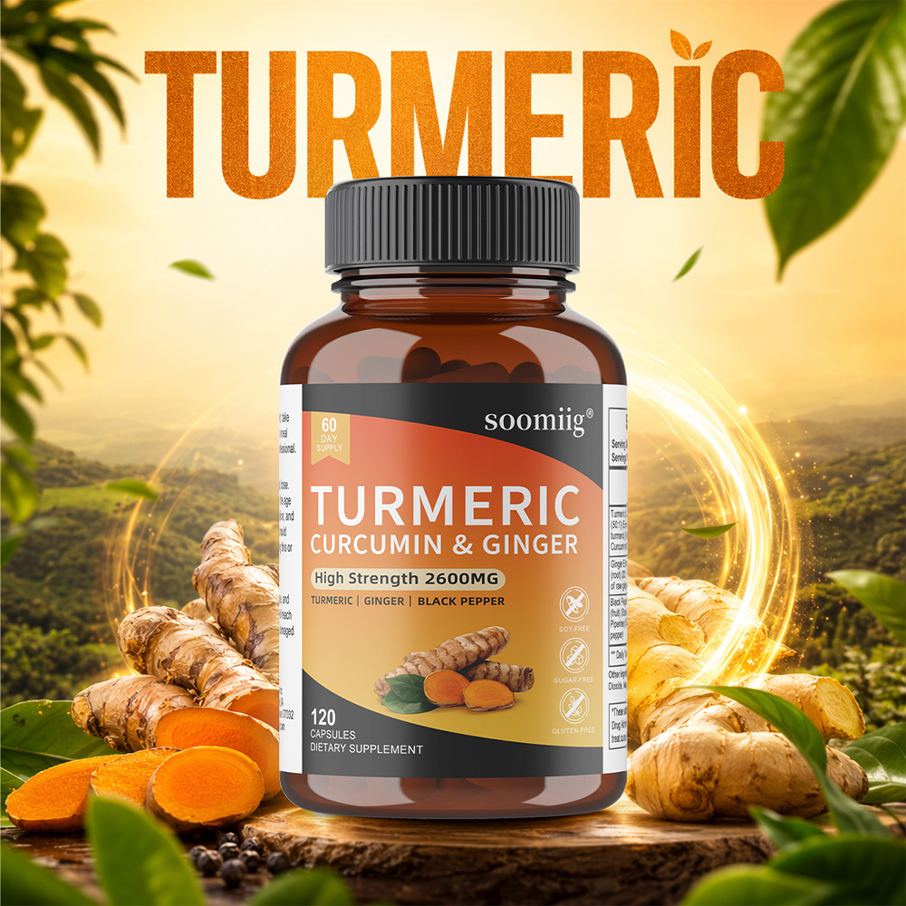 Turmeric Curcumin Capsule - 강황 커큐민 캡슐(생강 & 흑후추 함유),