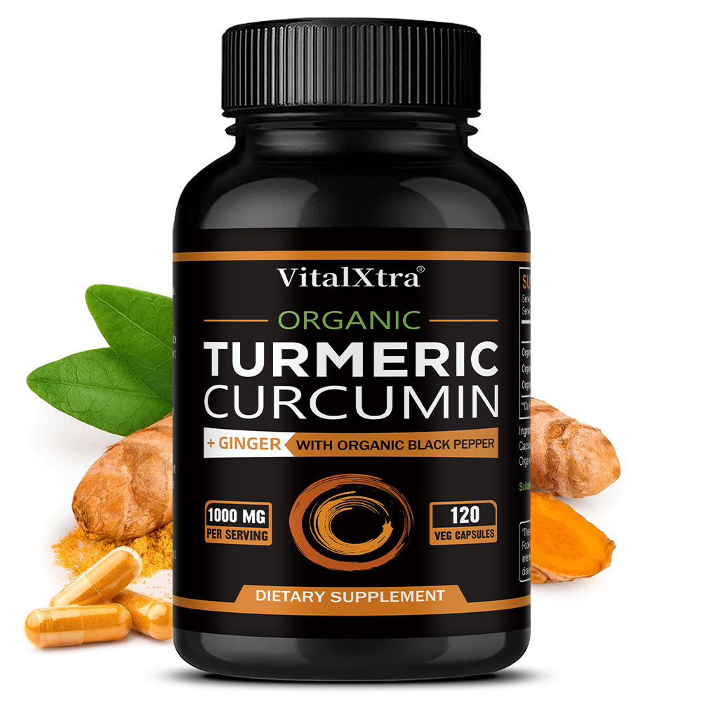 Turmeric Curcumin Capsule - 강황 커큐민(블랙페퍼&생강 함유), 95% 커큐미노이드, 관절,