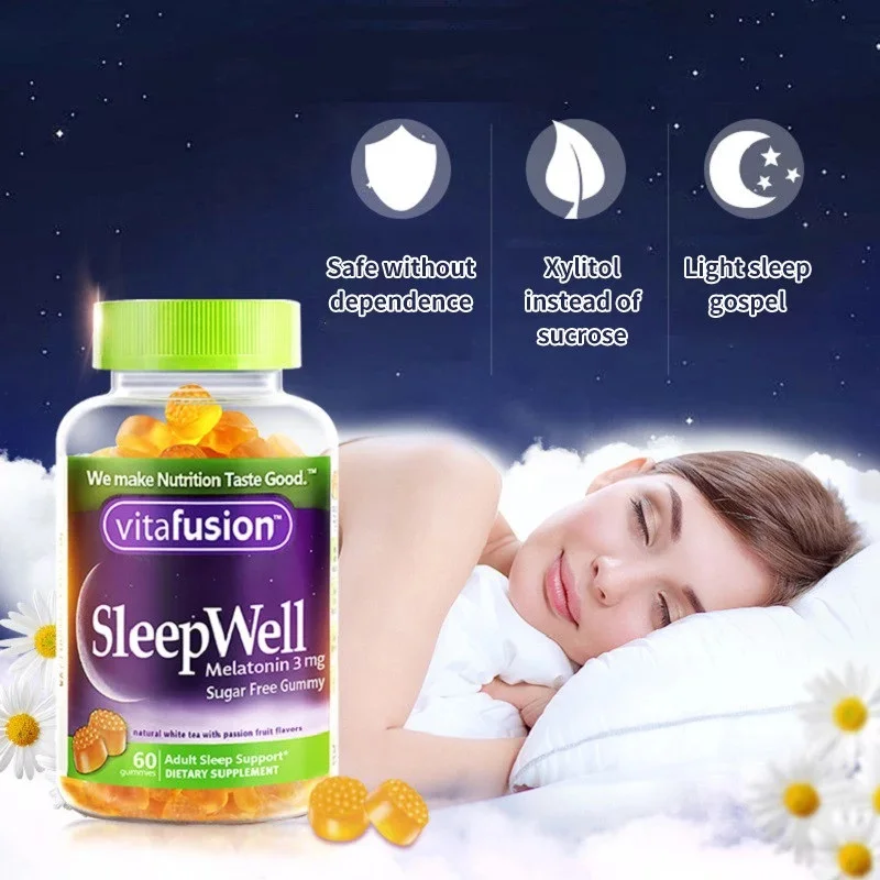 아메리칸 비타퓨전 슬립웰 스위츠 멜라토닌 3mg 60구 - Melatonin Sleep Gummy 리뷰 및 가격