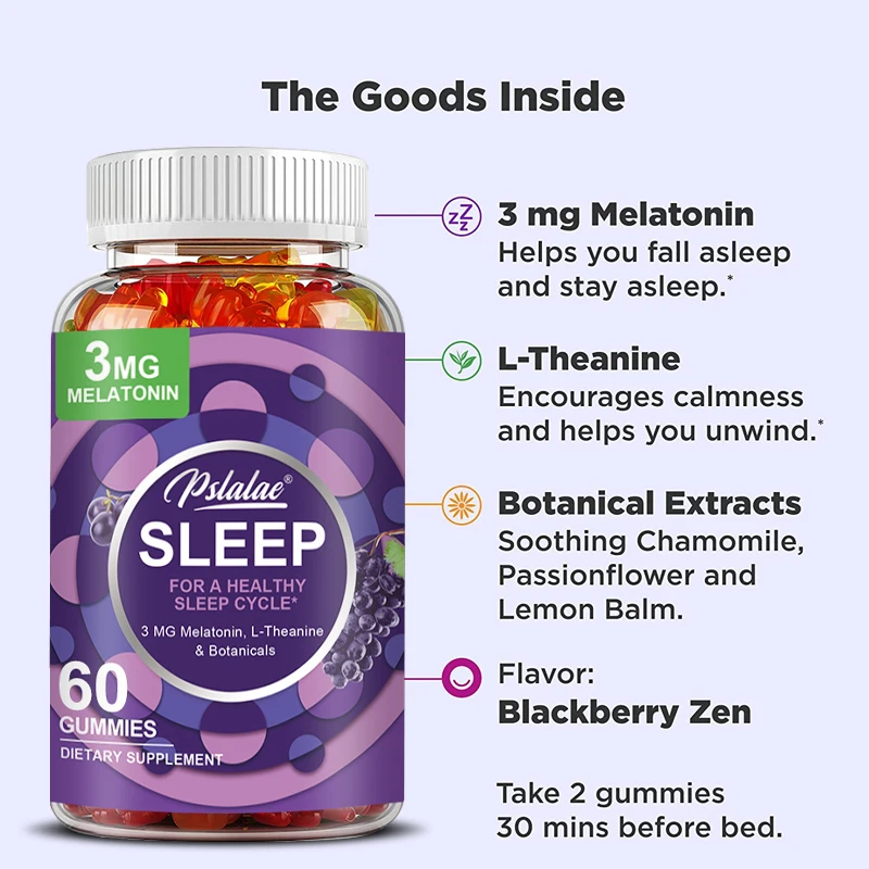 수면 구미 - 휴식을 취하고, 스트레스를 줄여주고, 불 - Melatonin Sleep Gummy 리뷰 및 가격