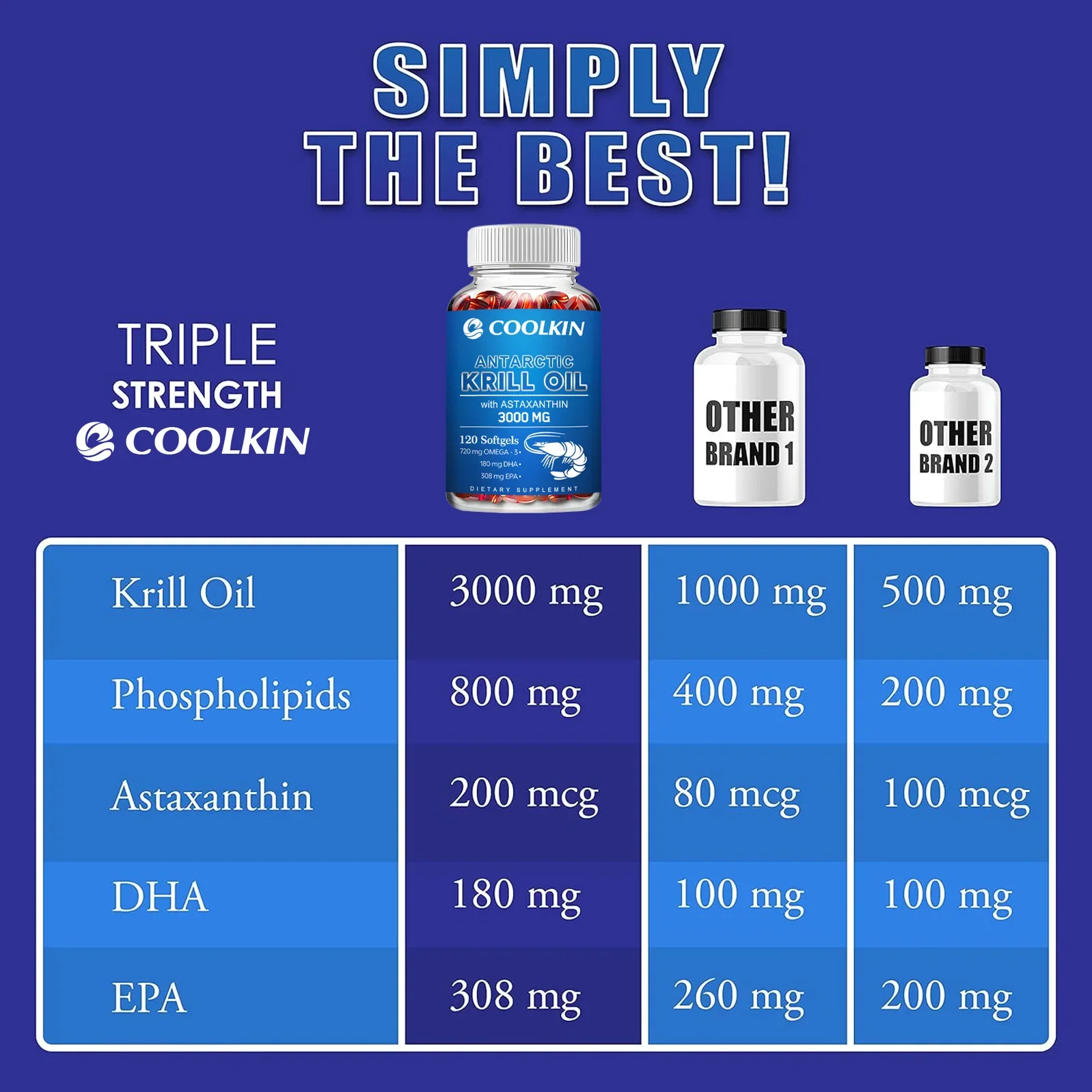 남극 크릴 오일 3000mg - 오메가-3 EPA, D - Krill Oil Supplement 리뷰 및 가격