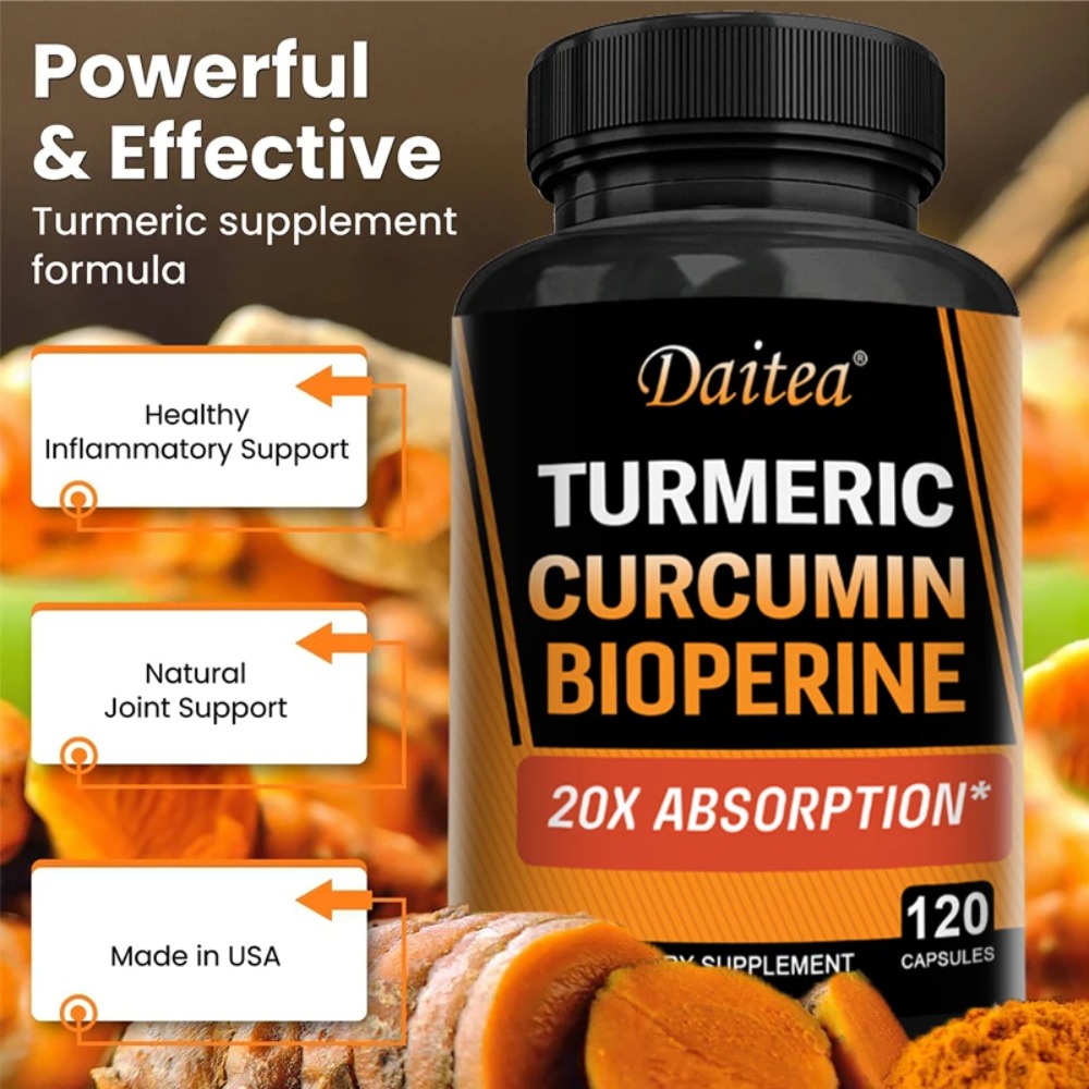 강황 커큐민 캡슐 - 바이오퍼린 함유, 95% 커큐민  - Turmeric Curcumin Capsule 리뷰 및 가격