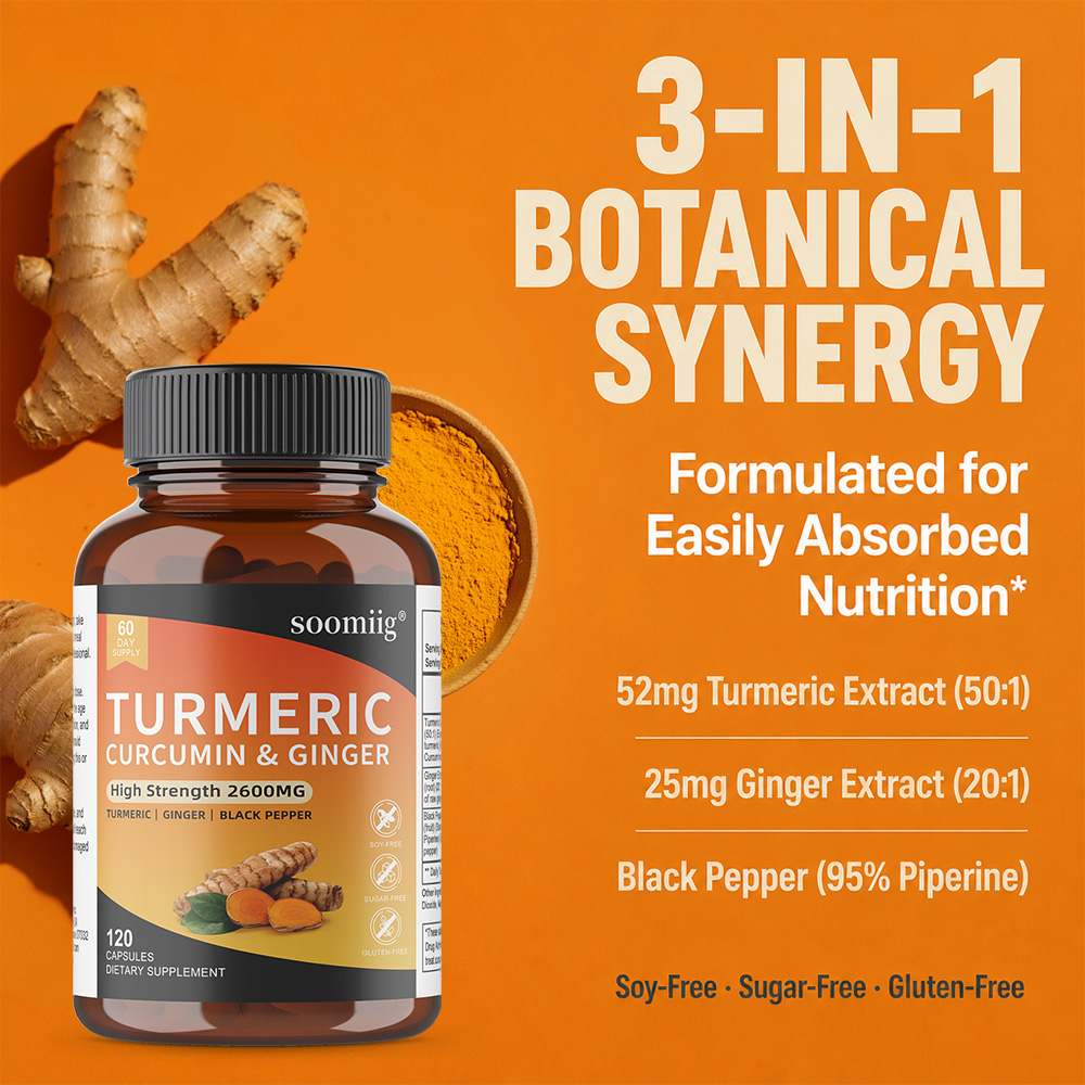 강황 생강 & 흑후추 캡슐, 항산화, 관절 건강, 소화 - Turmeric Curcumin Capsule 리뷰 및 가격
