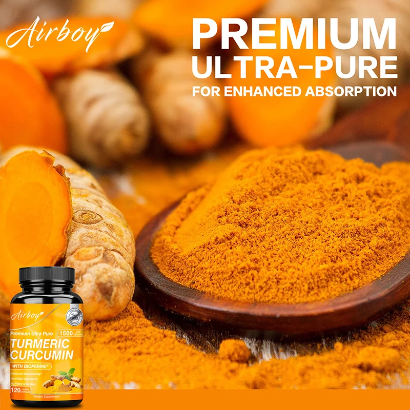 강황 커큐민 캡슐 - 관절 염증 완화에 도움, 항산화제 - Turmeric Curcumin Capsule 리뷰 및 가격