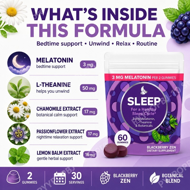 멜라토닌 수면 구미 3mg (L-테아닌, 캐모마일, 패 - Melatonin Sleep Gummy 리뷰 및 가격