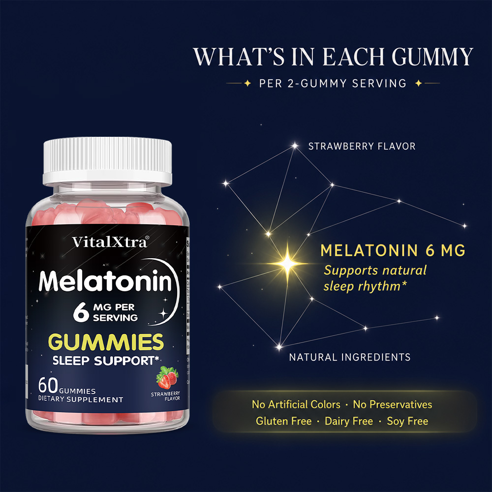 멜라토닌 구미 6mg, 자연스러운 밤의 휴식 지원, 일 - Melatonin Sleep Gummy 리뷰 및 가격