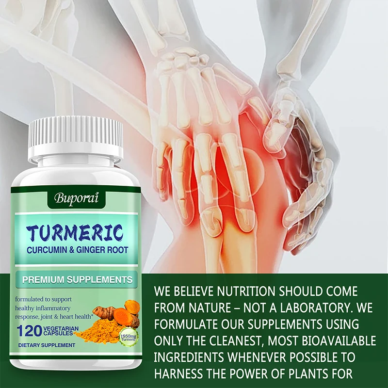 강황 커큐민 + 생강 뿌리 - 장의 건강한 소화 촉진, - Turmeric Curcumin Capsule 리뷰 및 가격
