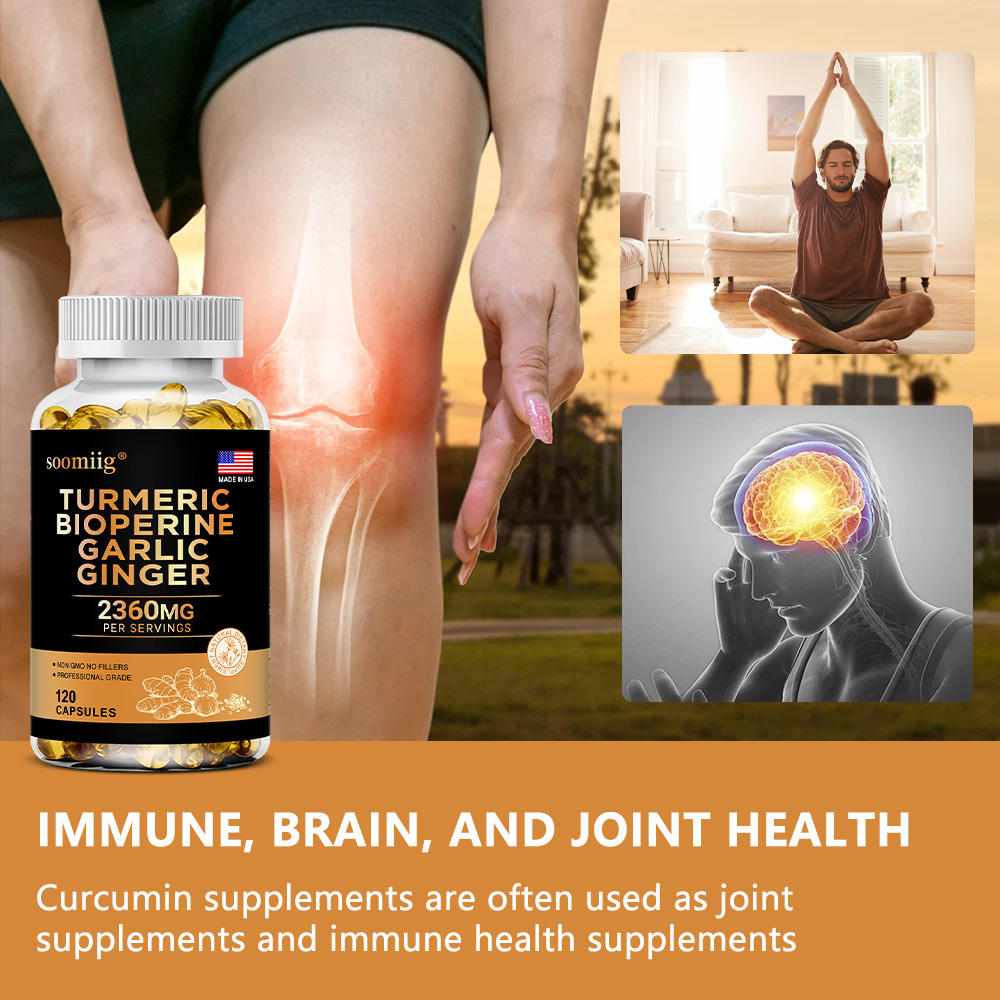 마늘 커큐민 블랙 페퍼가 함유된 강황 생강 보충제, 관 - Turmeric Curcumin Capsule 리뷰 및 가격