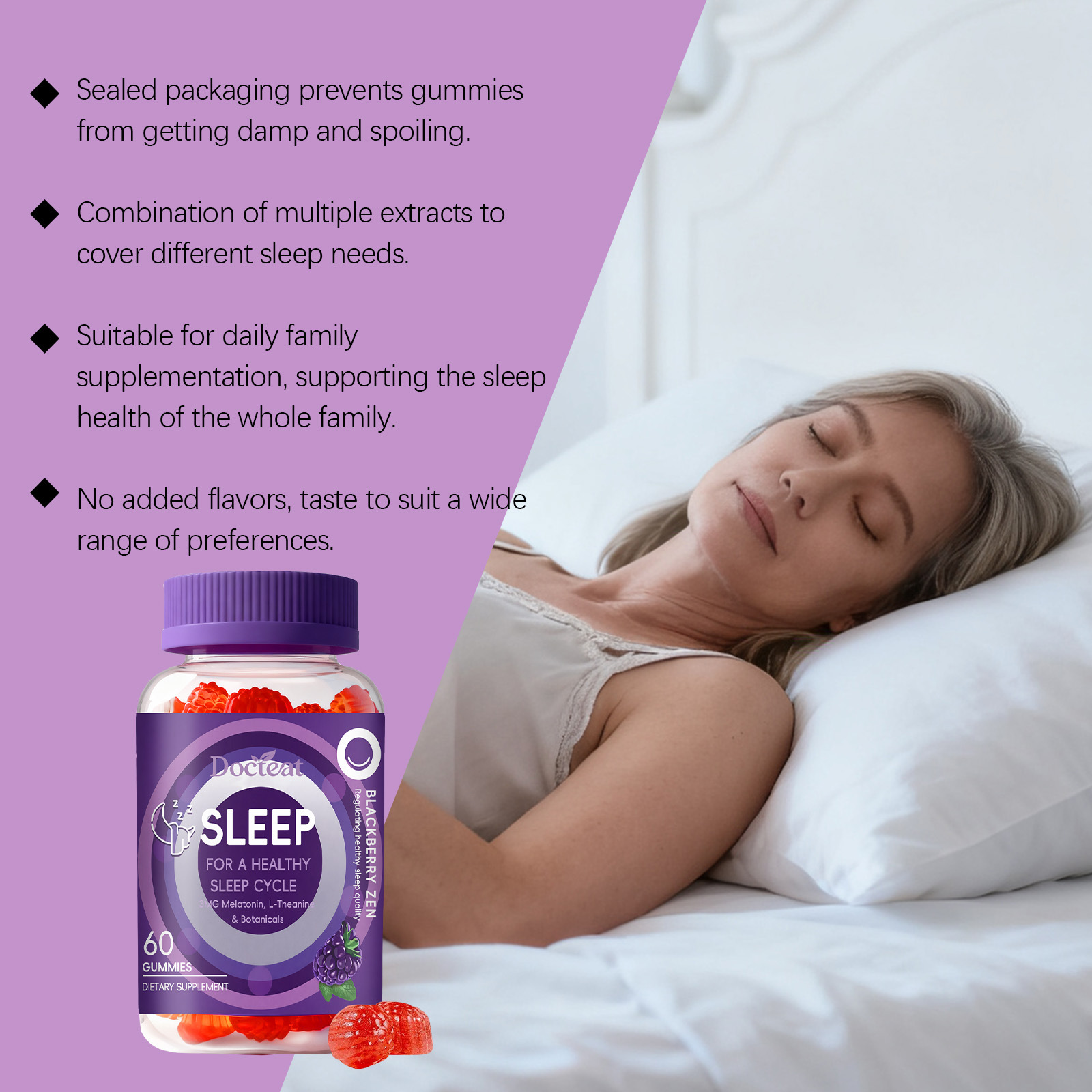 멜라토닌 + L-테아닌, 카모마일 추출물 함유 무설탕  - Melatonin Sleep Gummy 리뷰 및 가격